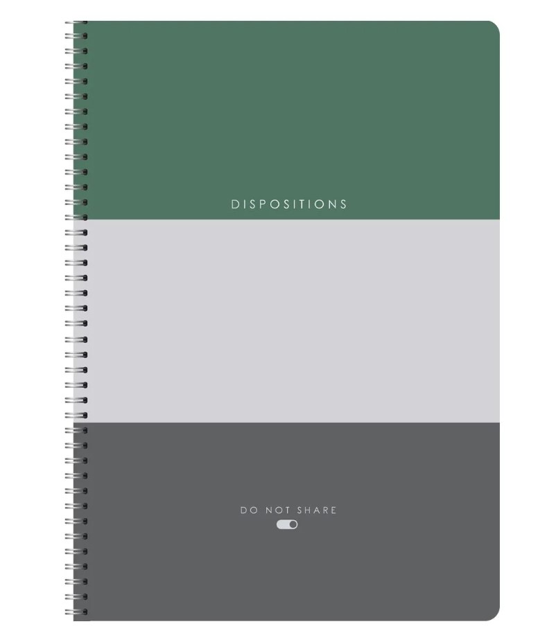 Тетрадь 80л, А4, клетка на гребне GreenwichLine Disposition, матовая ламинация, NS4c80-52720