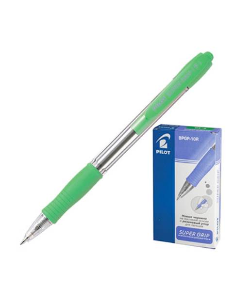 Ручка шариковая автоматическая Pilot.Super Grip, синяя, 1,0 мм, BPGP-10R