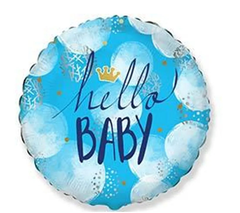 Фольгированный шар HELLO BABY Малыш, 401612