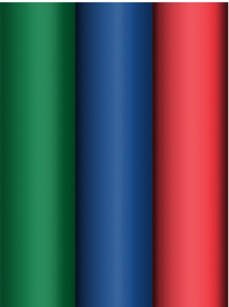Упаковочная бумага глянц. 70х100см, MESHU Standard colors, 80г/м2, ассорти 3 дизайна, MS_66824